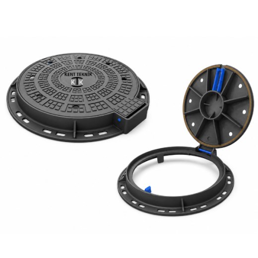 Fibretech Döküm Rögar Kapağı Ø600 mm B125 - DKT-600-B2 - Fibretech Kompozit