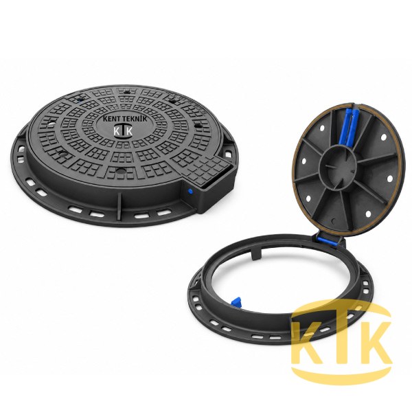 Fibretech Döküm Rögar Kapağı Ø600 mm B125 - DKT-600-B2