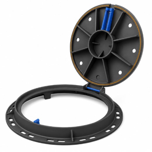 Fibretech Döküm Rögar Kapağı Ø600 mm D400 - DKT-600-D3 - Fibretech Kompozit
