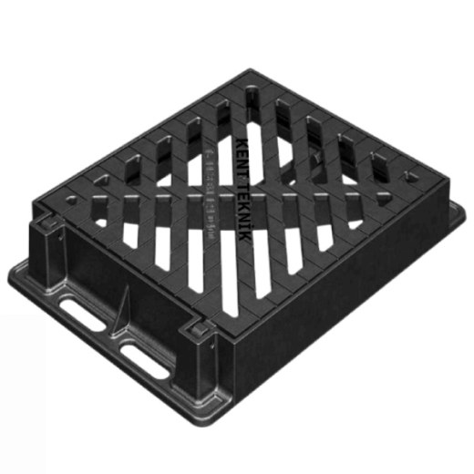 Fibretech Döküm Yağmur Suyu Izgarası 450x525 mm D400 - DIT-5070-D - Fibretech Kompozit
