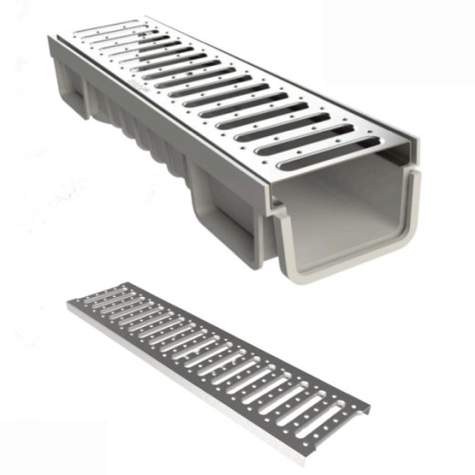 Fibretech Galvaniz Kanal Izgarası 125x500x20 mm A15 - PGI-2520-A - Fibretech Kompozit