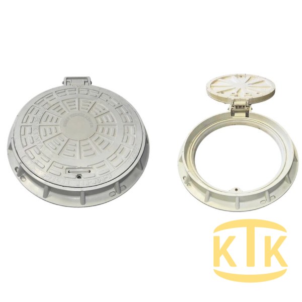 Fibretech Kompozit Yuvarlak Rögar Kapağı Ø 600 mm D400 - KKT-600-MKD-D400
