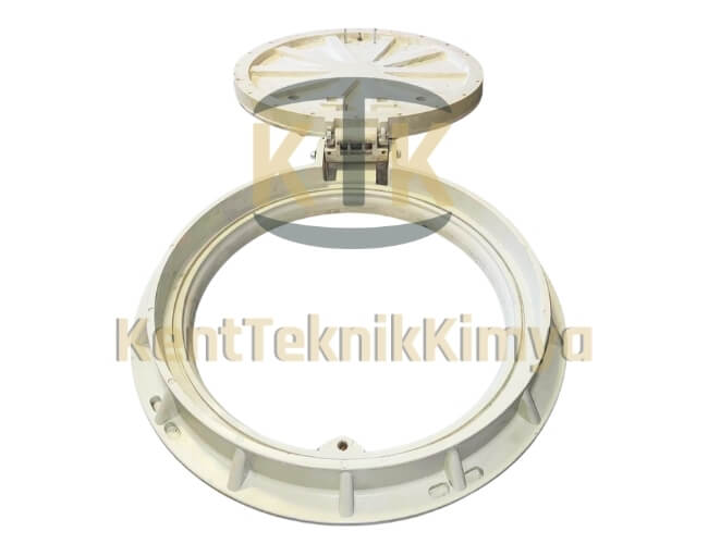 Kompozit Menhol Kapağı Takımı ø 600 mm Menteşeli