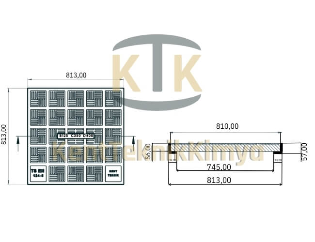 Kompozit Rögar Kapağı Takımı 800x800 mm