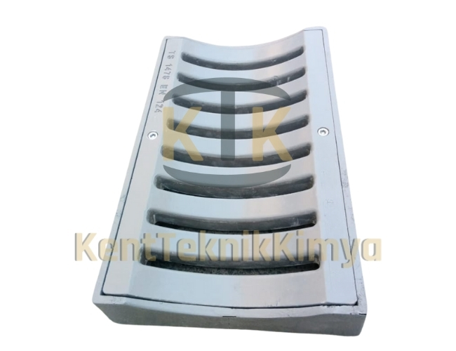 Kompozit Yağmur Suyu Izgara Takımı Oluklu 300x500 mm
